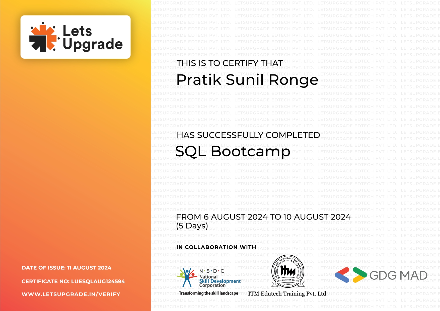 SQL Bootcamp